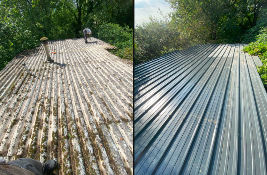 Réfection de toiture en bac acier à Lyon
