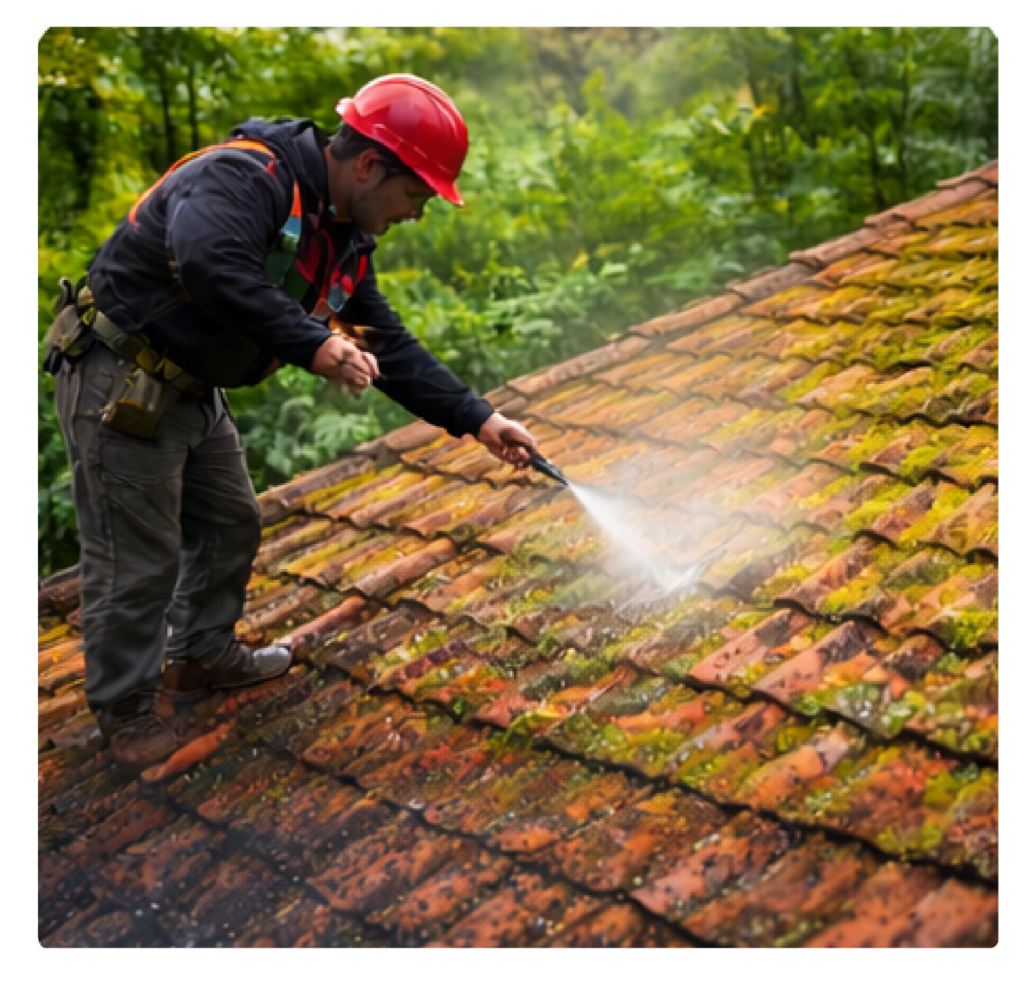 Nettoyage et démoussage de toiture à Miribel et Jonage